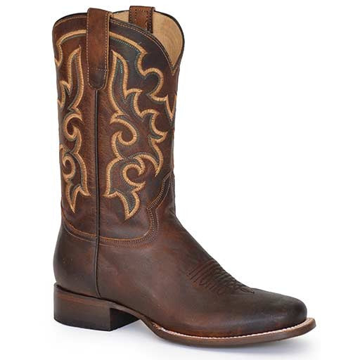 Women's Roper Tall Top Taylor Leather Boots Handcrafted Brown - yeehawcowboy