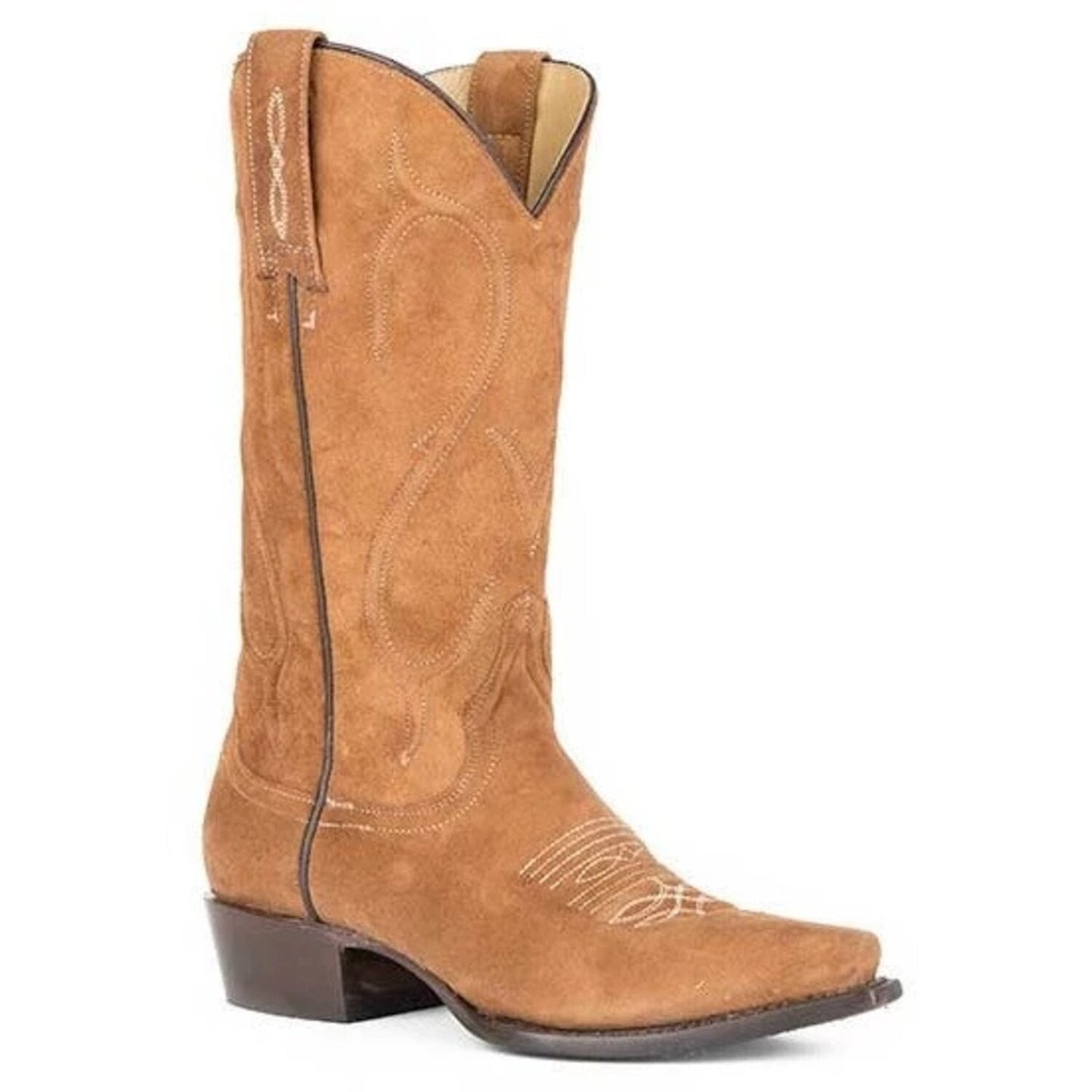 Women's Stetson Regan Boots Snip Toe Handcrafted Tan - yeehawcowboy