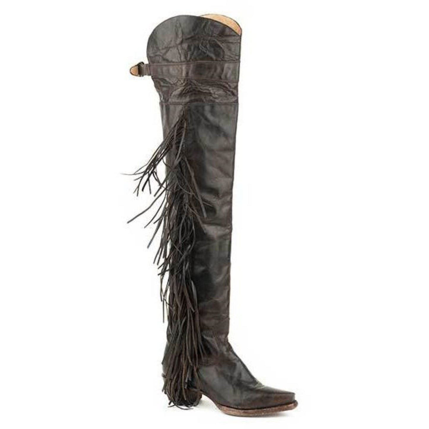 Women's Stetson Glam Leather Boots Handcrafted Black - yeehawcowboy