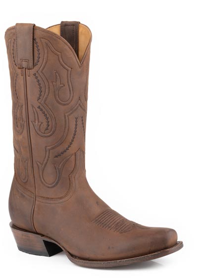 Botas Stetson Paxton para hombre de 7 puntas hechas a mano en marrón