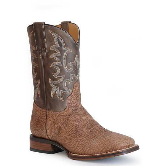 Men's Stetson Obadiah Tru-x System Bison Boots Handcrafted Cognac - yeehawcowboy