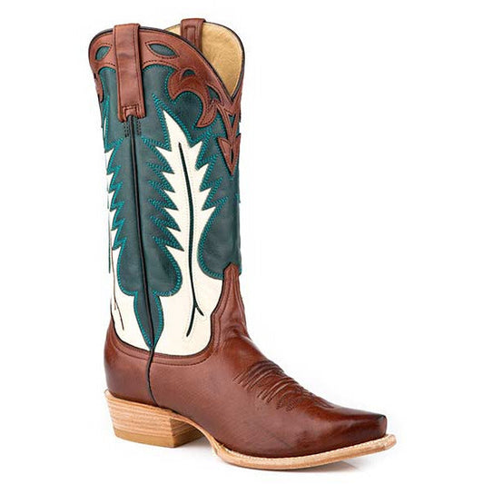 Women's Stetson Dani Boots Handcrafted Brown - yeehawcowboy