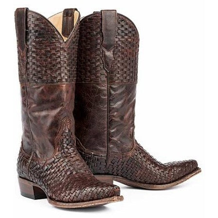 Women's Stetson Bea Boots Snip Toe Handcrafted Brown - yeehawcowboy