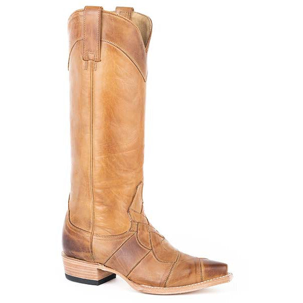 Women's Stetson Parker Boots Handcrafted Brown - yeehawcowboy