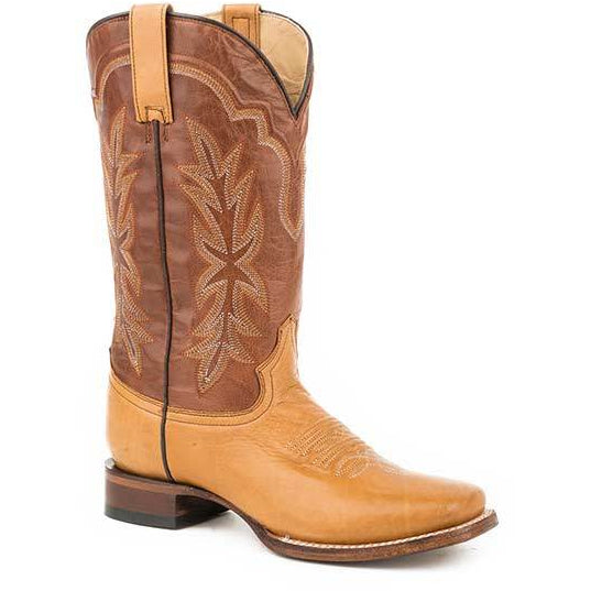 Women's Stetson Jessica Leather Boots Handcrafted Tan - yeehawcowboy