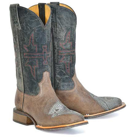 Men's Tin Haul Blackjack Boots with Winning Sole Handcrafted Brown - yeehawcowboy