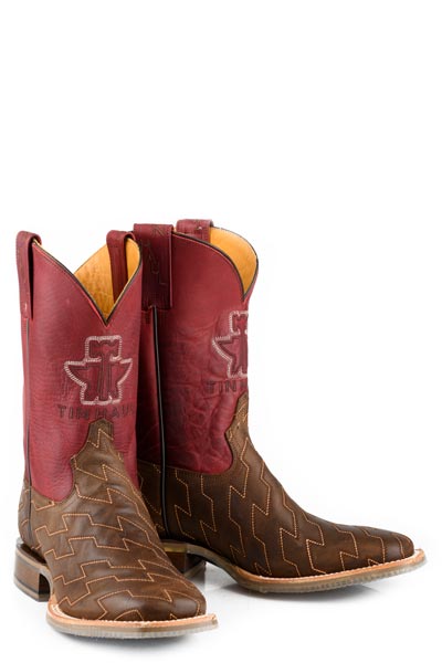 Men's Tin Haul Every Inch Way Boots with Sharkbite Sole Handcrafted Brown