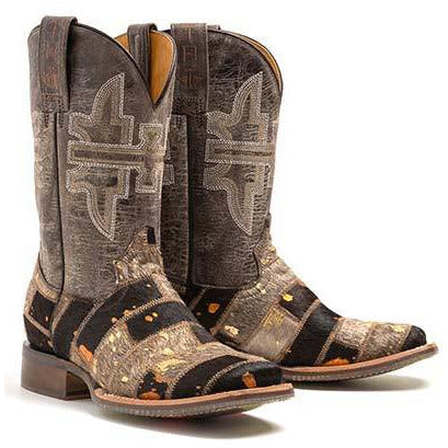 Women's Tin Haul Furrlicious Boots with Farm & Ranch Sole Handcrafted Brown - yeehawcowboy