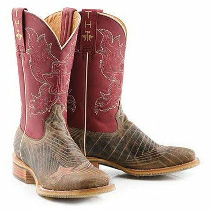 Women's Tin Haul Super Nova Star Boots Bull Doodles Sole Handcrafted Tan - yeehawcowboy