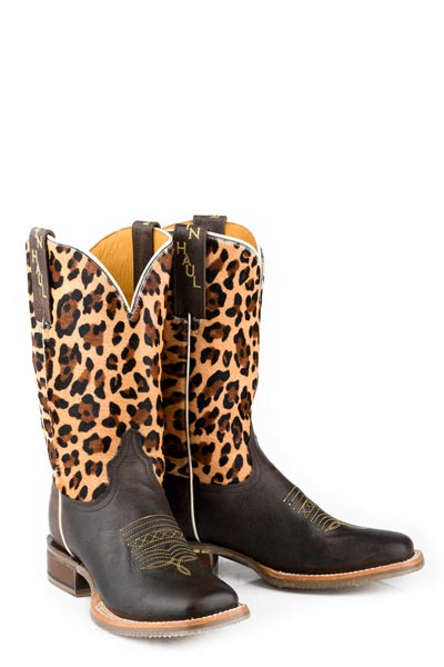 Women's Tin Haul Wild Cat Boots With Jaguar Jungle Sole Handcrafted Brown