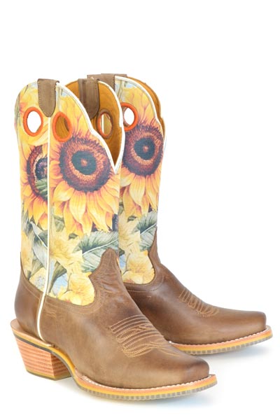 Women's Tin Haul Follow The Sun Boots with Sunshine Sole Handcrafted Tan