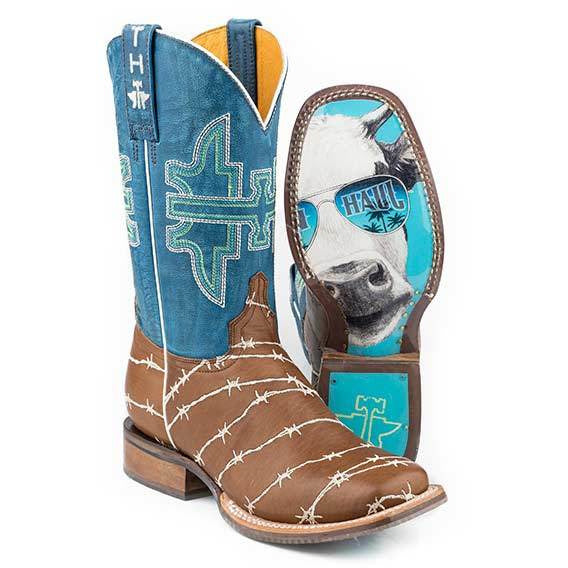 Women's Tin Haul Hands Off Boots Handcrafted Tan - yeehawcowboy