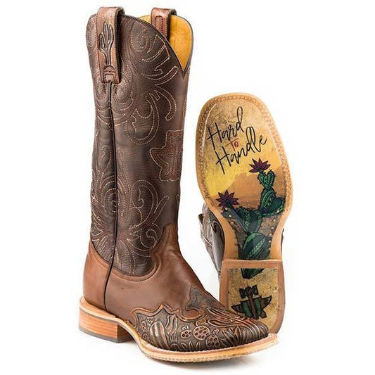 Women‚Äôs Tin Haul Cactooled Boots With Hard To Handle Sole Handmade - yeehawcowboy