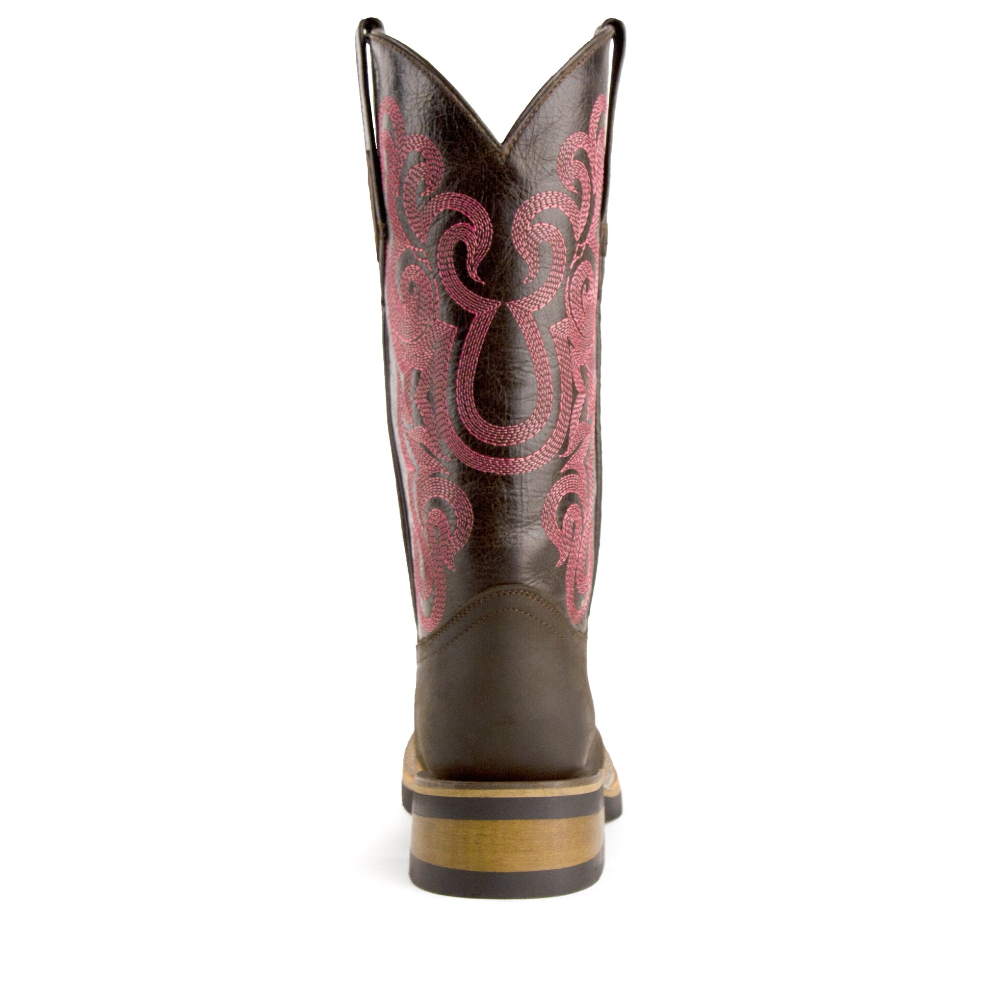 Women's Ferrini Maverick Leather Boots Handcrafted Chocolate - yeehawcowboy