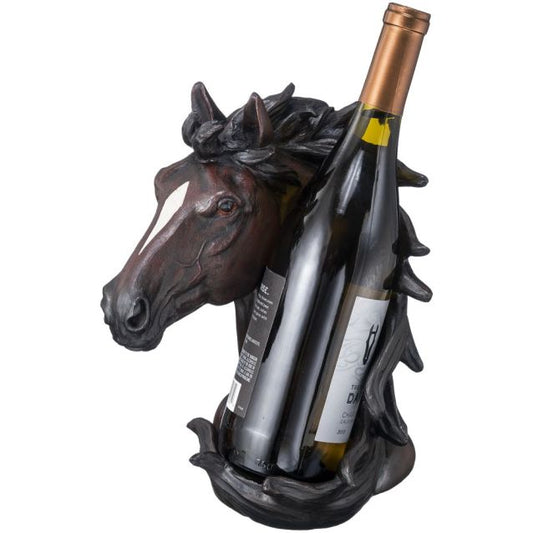 Portabotellas de vino con forma de cabeza de caballo