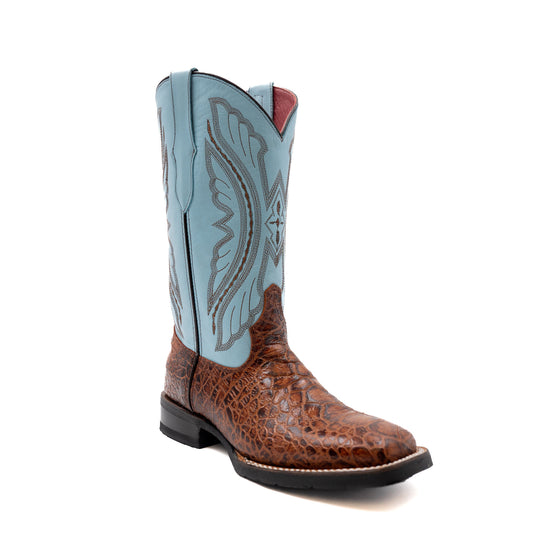 Women's Ferrini Kai Sea Turtle PRINT Boots Handcrafted Cigar