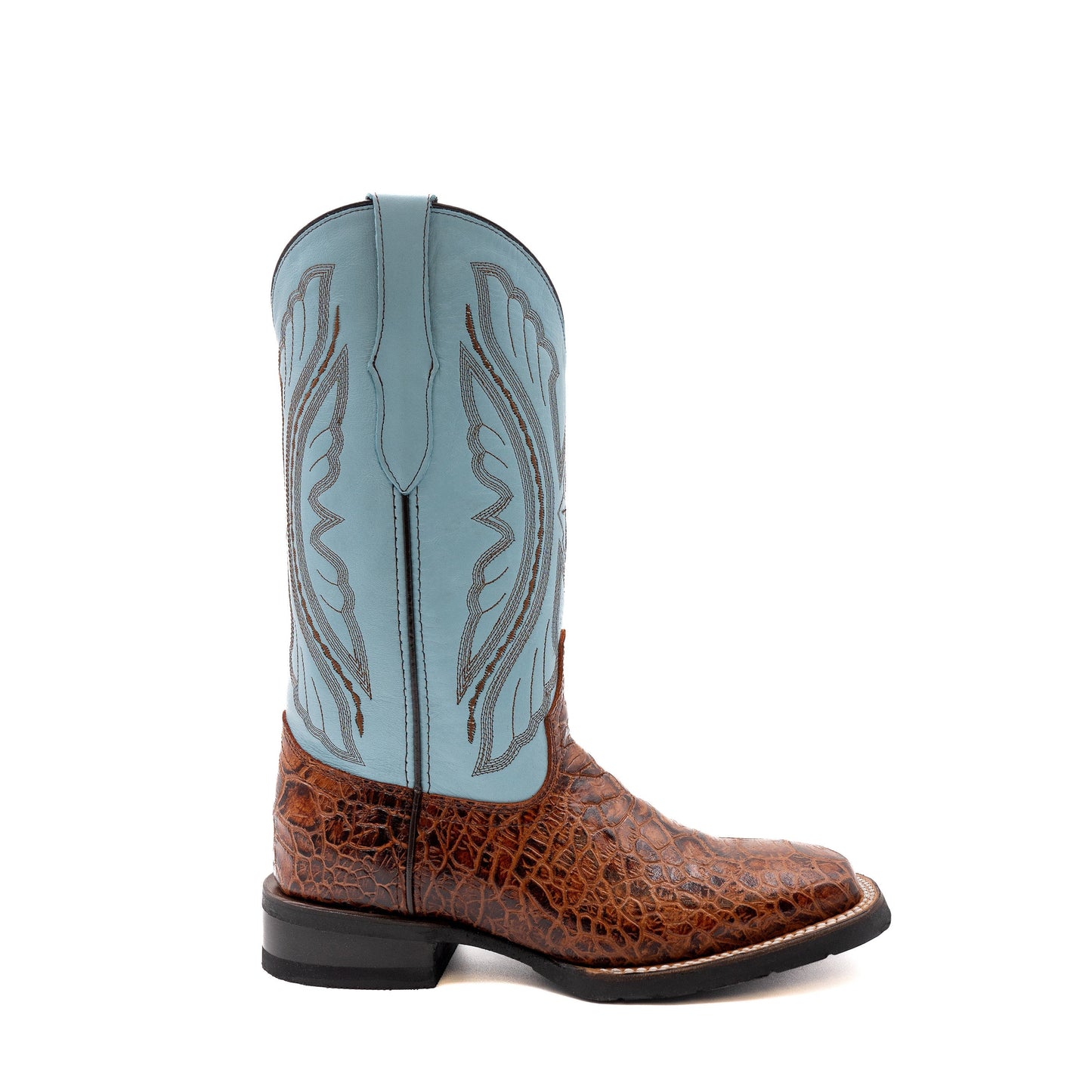 Women's Ferrini Kai Sea Turtle PRINT Boots Handcrafted Cigar