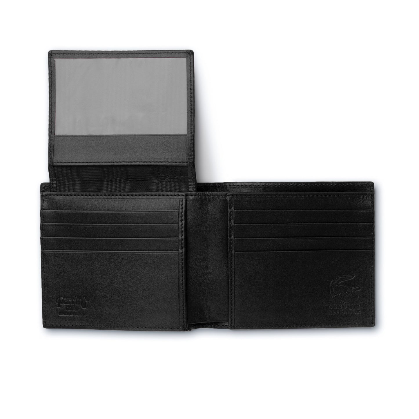 Ferrini Alligator Billfold Wallet Black - yeehawcowboy