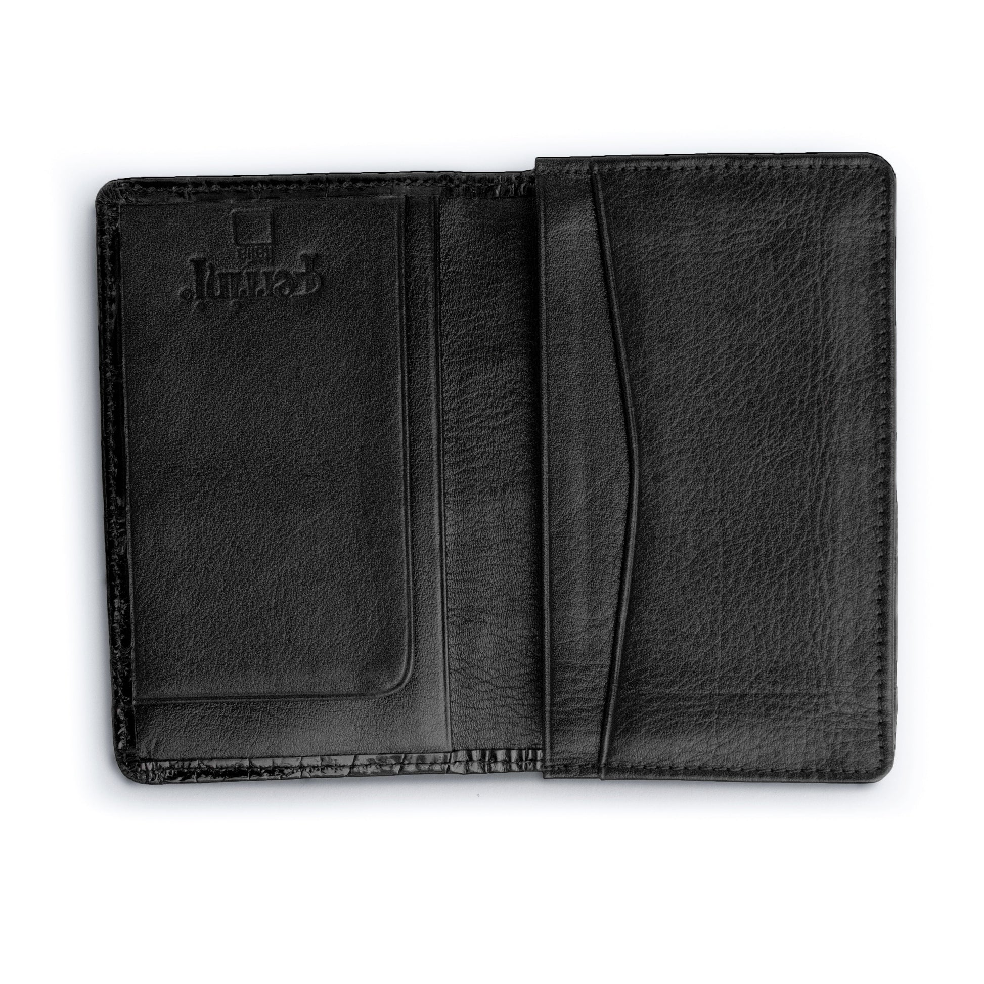 Ferrini Alligator Card Holder Black - yeehawcowboy