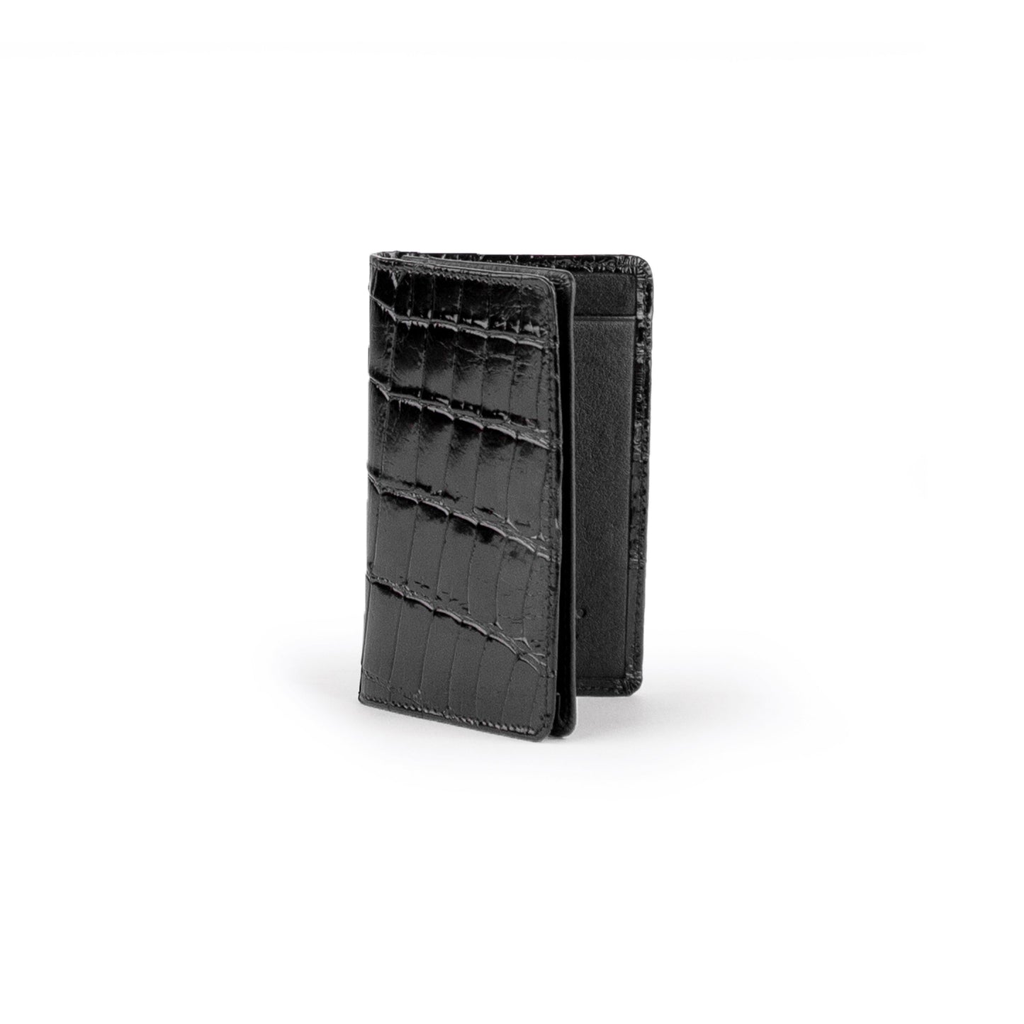 Ferrini Alligator Card Holder Black - yeehawcowboy