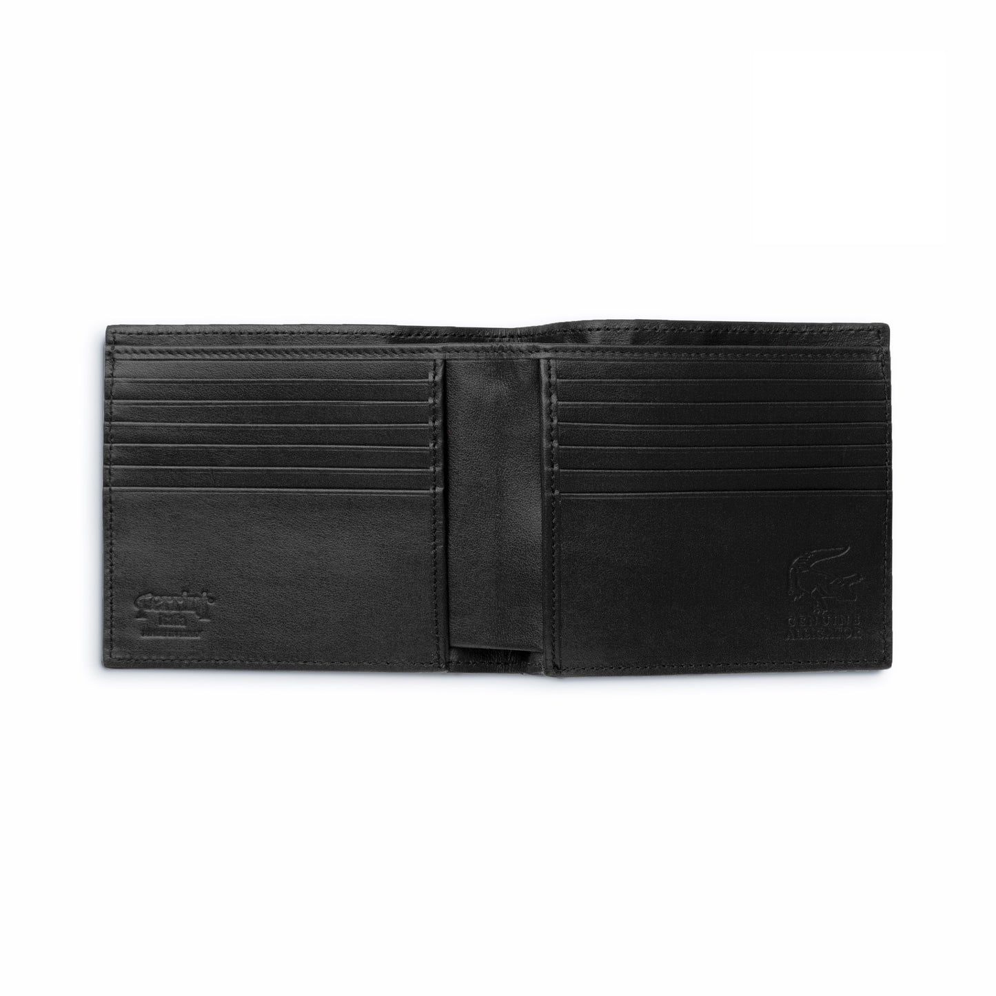 Ferrini Alligator Hipster Wallet Black - yeehawcowboy