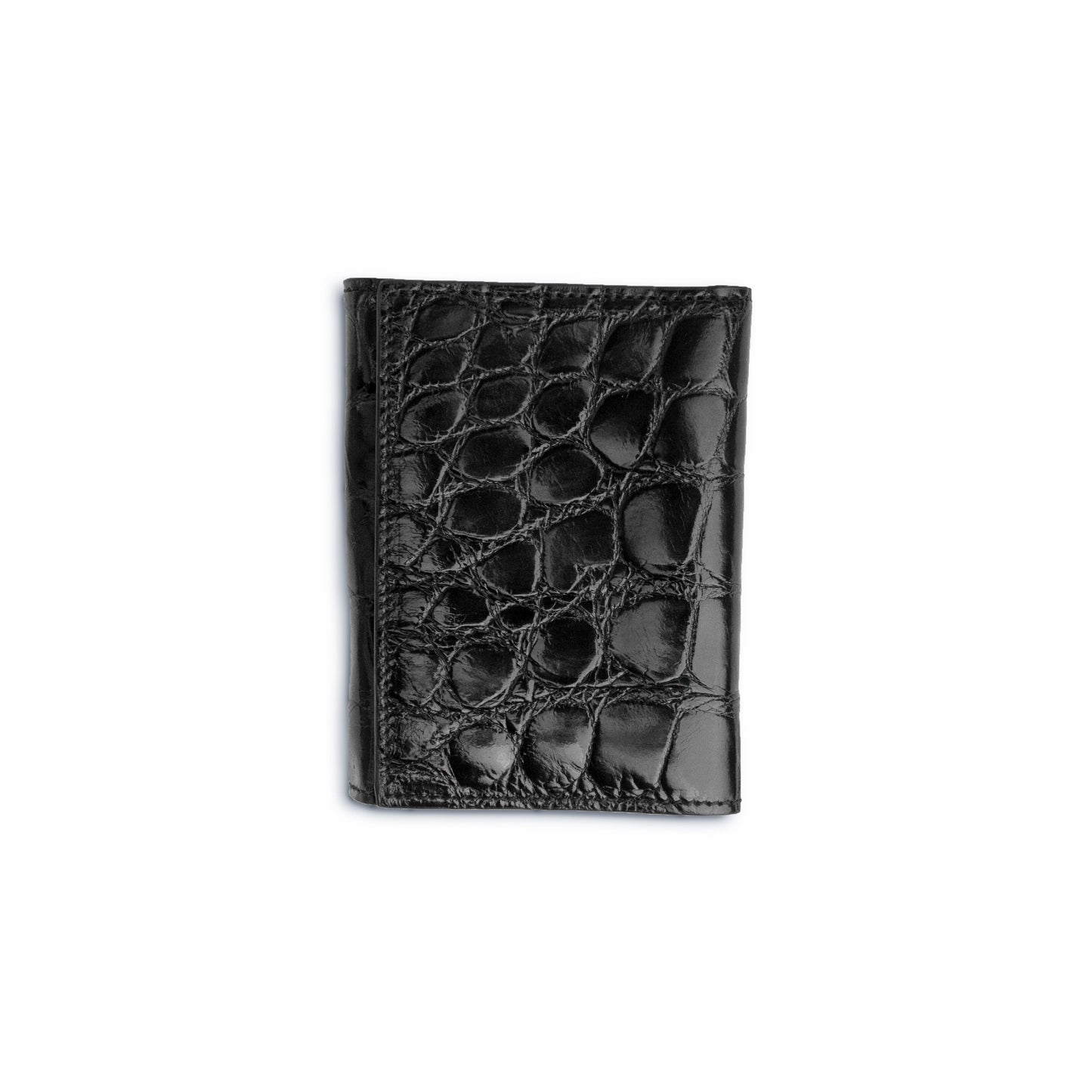 Ferrini Alligator Trifold Wallet Black - yeehawcowboy