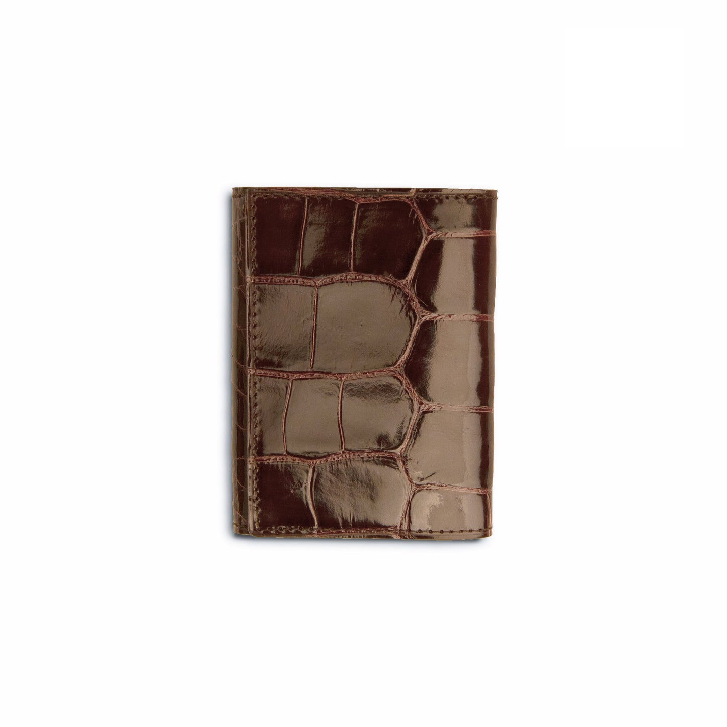 Ferrini Alligator Trifold Wallet Nicotine - yeehawcowboy