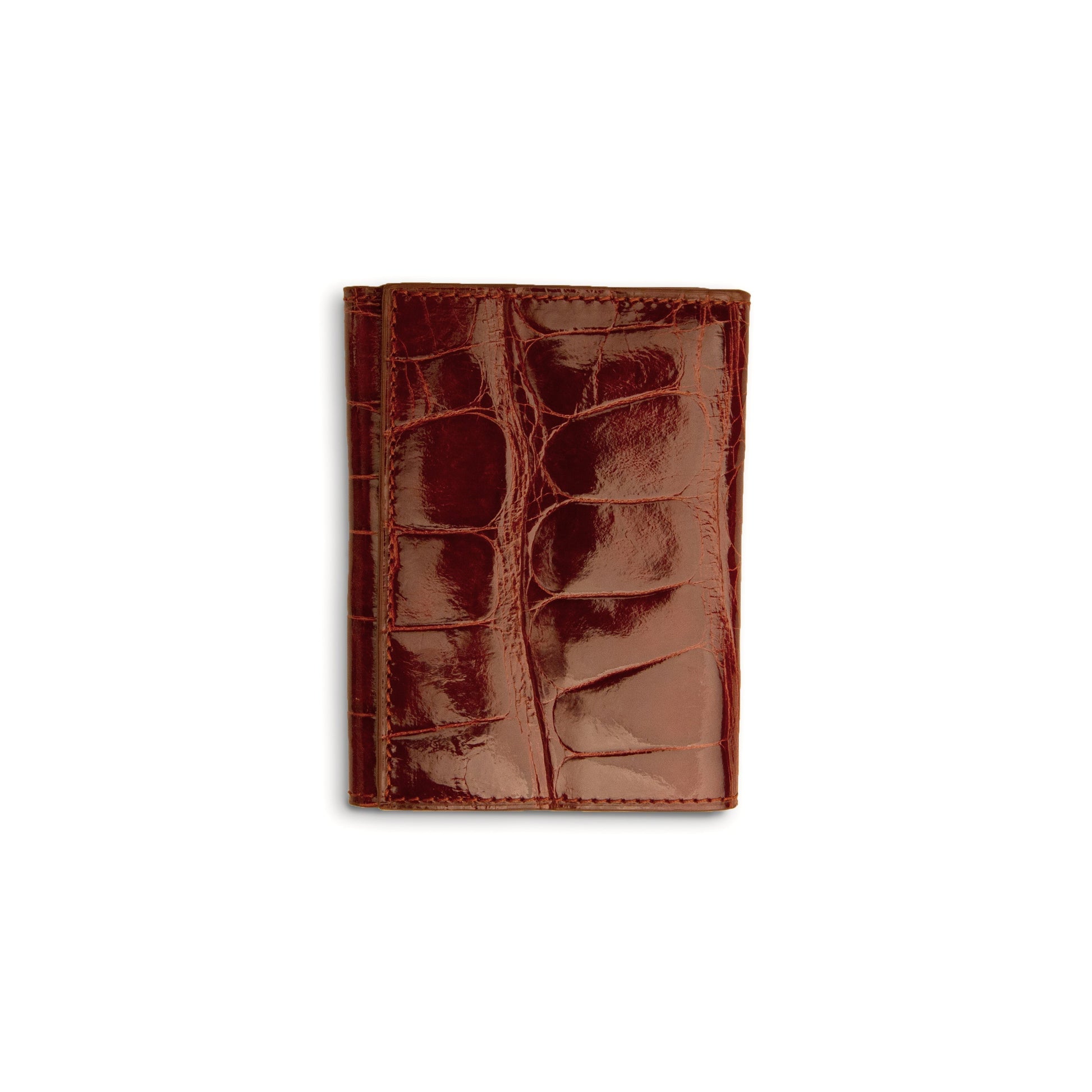 Ferrini Alligator Trifold Wallet Cognac - yeehawcowboy