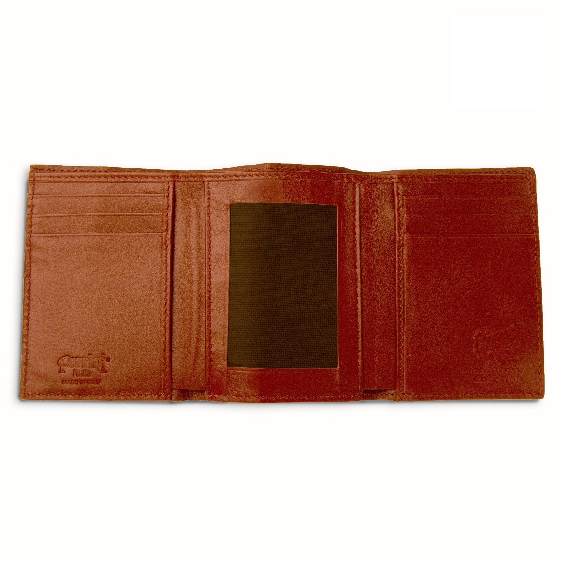 Ferrini Alligator Trifold Wallet Cognac - yeehawcowboy