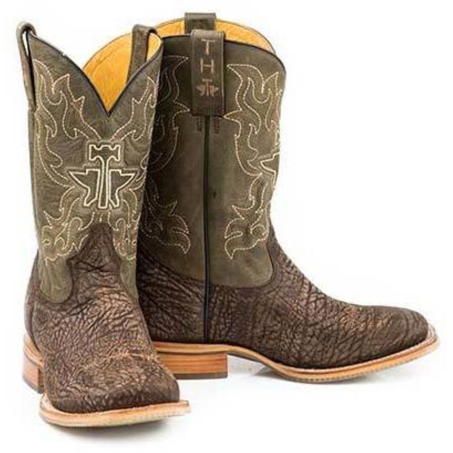 Men's Tin Haul Take No Bull Boots With Do No Harm Sole Handcrafted Brown - yeehawcowboy