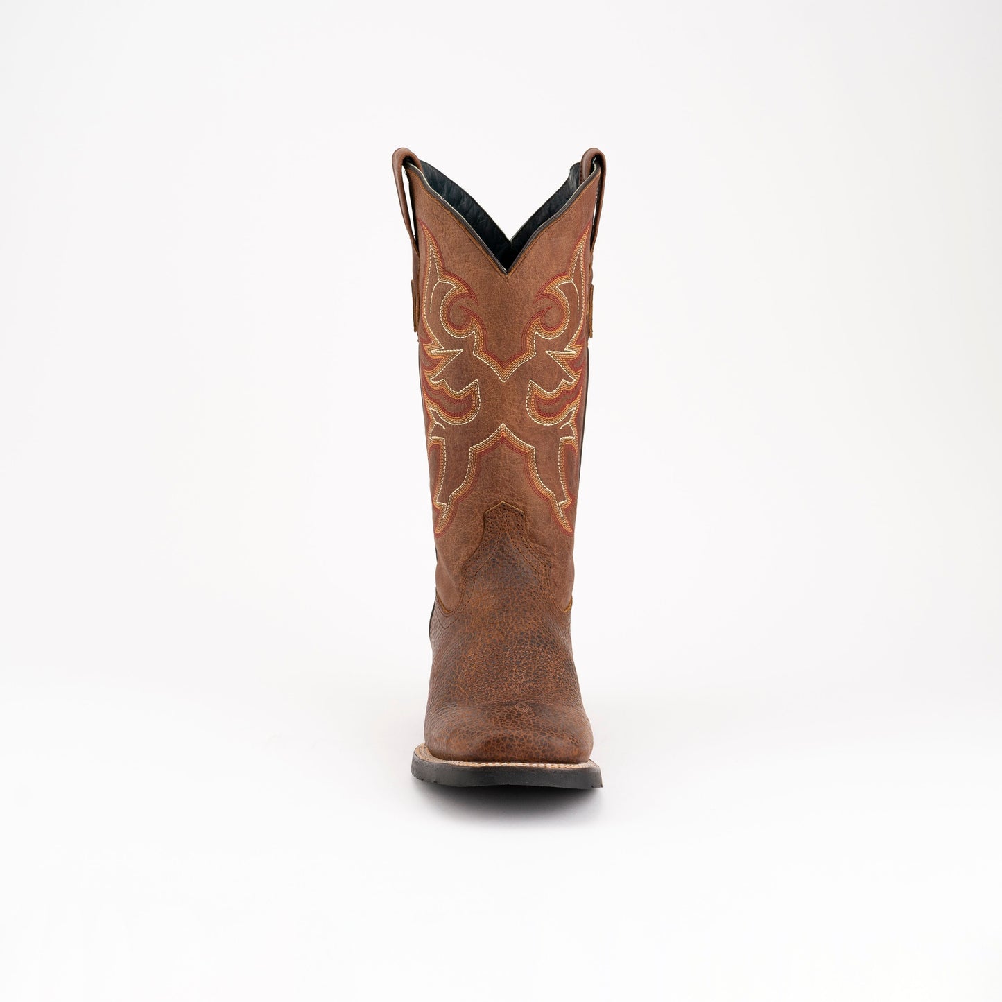 Women's Ferrini Toro Leather Boots Handcrafted Brandy - yeehawcowboy