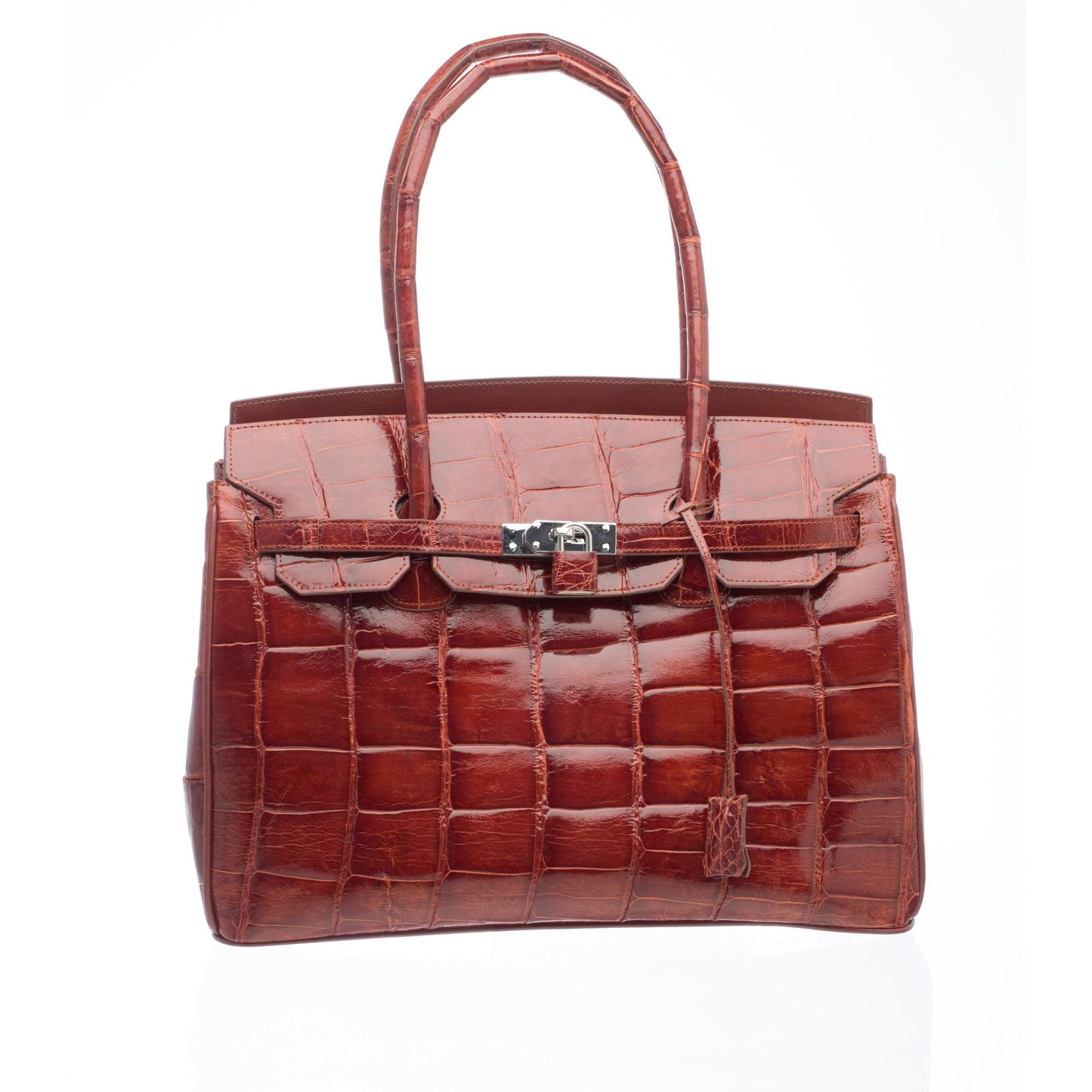 Ferrini Genuine Alligator Kelly Purse Cognac - yeehawcowboy